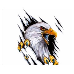 Eagle Two Sides Premium Plush Fleece Blanket (medium) by 99art