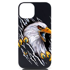 Eagle Iphone 14 Black Uv Print Case by 99art