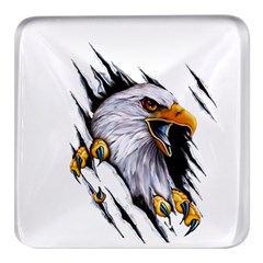 Eagle Square Glass Fridge Magnet (4 Pack)