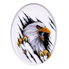 Eagle Oval Glass Fridge Magnet (4 Pack) by 99art