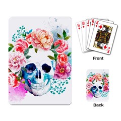 Day Of The Dead Skull Art Playing Cards Single Design (rectangle)