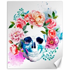 Day Of The Dead Skull Art Canvas 16  X 20  by 99art