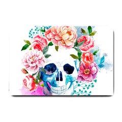 Day Of The Dead Skull Art Small Doormat