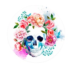 Day Of The Dead Skull Art Mini Round Pill Box by 99art