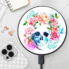 Day Of The Dead Skull Art Wireless Fast Charger(black)