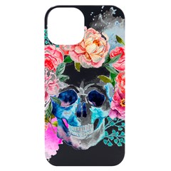 Day Of The Dead Skull Art Iphone 14 Black Uv Print Case