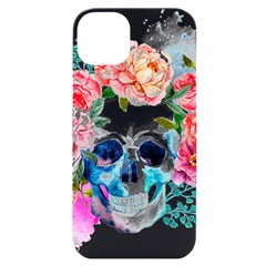 Day Of The Dead Skull Art Iphone 14 Plus Black Uv Print Case by 99art