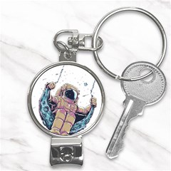 Drawing-astronaut Nail Clippers Key Chain by 99art