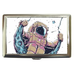 Drawing-astronaut Cigarette Money Case