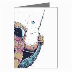 Drawing-astronaut Greeting Cards (pkg Of 8)