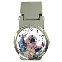 Drawing-astronaut Money Clip Watches