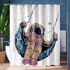 Drawing-astronaut Shower Curtain 60  X 72  (medium)  by 99art