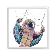 Drawing-astronaut Memory Card Reader (square) by 99art