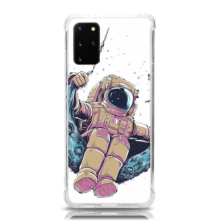 Drawing-astronaut Samsung Galaxy S20Plus 6.7 Inch TPU UV Case