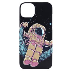 Drawing-astronaut Iphone 14 Plus Black Uv Print Case by 99art