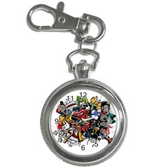 Mural Graffiti Paint Key Chain Watches by 99art