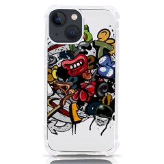 Mural Graffiti Paint Iphone 13 Mini Tpu Uv Print Case by 99art