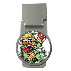 Scooter-motorcycle-graffiti Money Clips (round)  by 99art