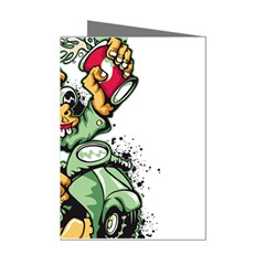 Scooter-motorcycle-graffiti Mini Greeting Cards (pkg Of 8)