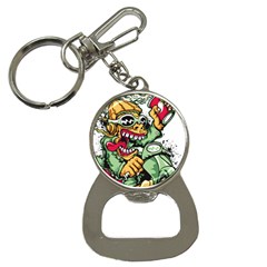 Scooter-motorcycle-graffiti Bottle Opener Key Chain by 99art