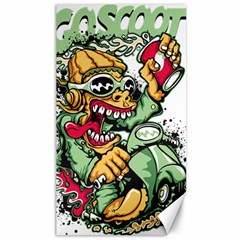 Scooter-motorcycle-graffiti Canvas 40  X 72  by 99art