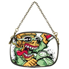 Scooter-motorcycle-graffiti Chain Purse (two Sides) by 99art