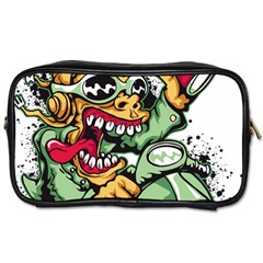 Scooter-motorcycle-graffiti Toiletries Bag (one Side) by 99art