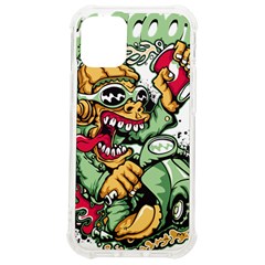 Scooter-motorcycle-graffiti Iphone 12 Mini Tpu Uv Print Case	 by 99art