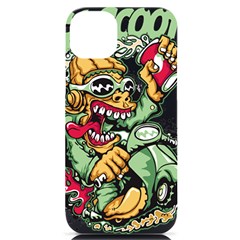 Scooter-motorcycle-graffiti Iphone 14 Plus Black Uv Print Case by 99art