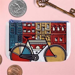 Amsterdam Graphic Design Poster Illustration Large Coin Purse by 99art