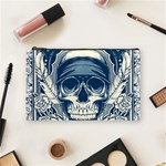 Skull Drawing Cosmetic Bag (Medium) Front