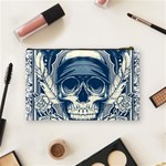 Skull Drawing Cosmetic Bag (Medium) Back