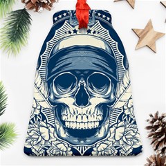 Skull Drawing Bell Ornament (two Sides) by 99art