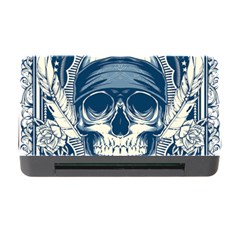 Skull Drawing Memory Card Reader With Cf by 99art