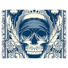 Skull Drawing Premium Plush Fleece Blanket (extra Small) by 99art