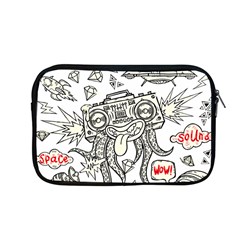 Drawing Clip Art Hand Painted Abstract Creative Space Squid Radio Apple Macbook Pro 13  Zipper Case by 99art