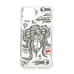 Drawing Clip Art Hand Painted Abstract Creative Space Squid Radio Iphone 11 Pro 5 8 Inch Tpu Uv Print Case by 99art