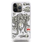 Drawing Clip Art Hand Painted Abstract Creative Space Squid Radio iPhone 13 Pro TPU UV Print Case Front