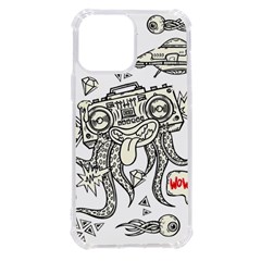 Drawing Clip Art Hand Painted Abstract Creative Space Squid Radio Iphone 13 Pro Max Tpu Uv Print Case by 99art