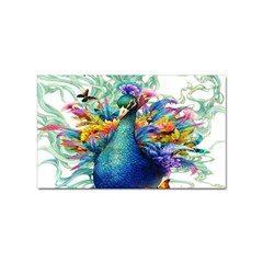 Bird-peafowl-painting-drawing-feather-birds Sticker Rectangular (10 Pack) by 99art