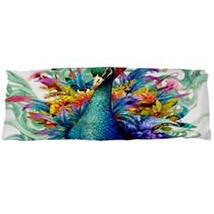 Bird-peafowl-painting-drawing-feather-birds Body Pillow Case Dakimakura (two Sides) by 99art