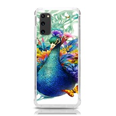 Bird-peafowl-painting-drawing-feather-birds Samsung Galaxy S20 6 2 Inch Tpu Uv Case by 99art