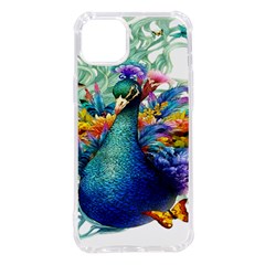 Bird-peafowl-painting-drawing-feather-birds Iphone 14 Plus Tpu Uv Print Case