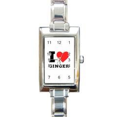 I Love Ginger Rectangle Italian Charm Watch by ilovewhateva