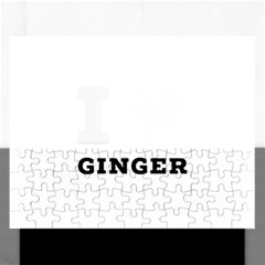 I Love Ginger Rectangular Jigsaw Puzzl by ilovewhateva