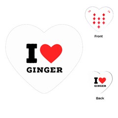 I Love Ginger Playing Cards Single Design (heart) by ilovewhateva