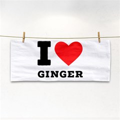 I Love Ginger Hand Towel by ilovewhateva