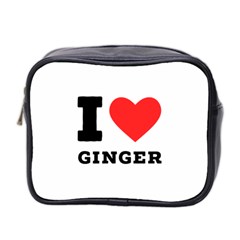 I Love Ginger Mini Toiletries Bag (two Sides) by ilovewhateva