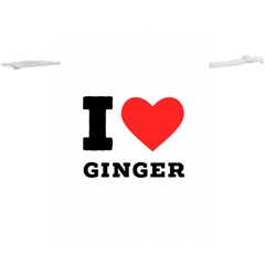 I Love Ginger Lightweight Drawstring Pouch (xl) by ilovewhateva