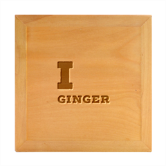 I Love Ginger Wood Photo Frame Cube